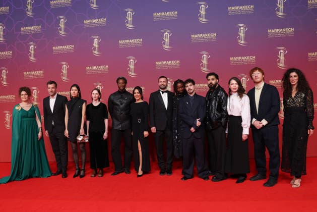 L R Meryem Benm Barek, Ondrej Provaznik, Siyou Tan, Lucía Alenar Iglesias, Akinola Davies Jr , Erige Sehiri, Remi Bonhomme, Zamo Mkhwanazi, James Robinson, Morad Mustafa, Vladlena Sandu, Oscar Hudson and Jihan Kikhia attend the Closing Red Carpet during the 22nd Marrakech International Film Festival the Closing Red Carpet during the 22nd Marrakech International Film Festival Marrakech, Morocco 06 12 2025 451320 2025 12 06 MARRAKECH Morocco  Copyright: xRomualdxMeigneuxx xStarfacex STAR_451320_207