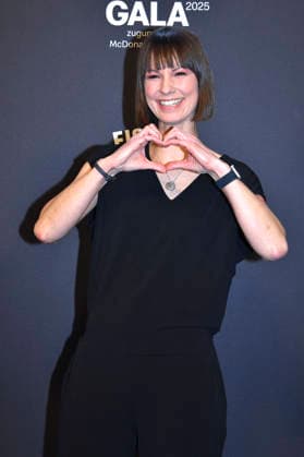 Christina Stürmer bei der 20. McDonald s Benefiz Gala zugunsten der McDonald s Kinderhilfe Stiftung in den Eisbach Studios. München, 06.12.2025