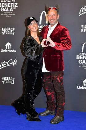 Tom Lehel mit Ehefrau Dany Lehel bei der 20. McDonald s Benefiz Gala zugunsten der McDonald s Kinderhilfe Stiftung in den Eisbach Studios. München, 06.12.2025
