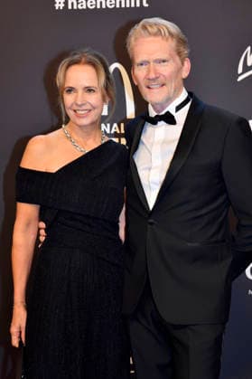 Achim Thysssen mit Ehefrau Anja Thyssen bei der 20. McDonald s Benefiz Gala zugunsten der McDonald s Kinderhilfe Stiftung in den Eisbach Studios. München, 06.12.2025