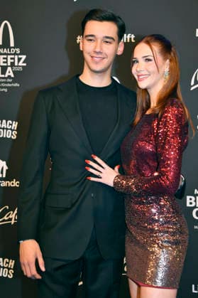 Diego Pooth mit Freundin Louisa Büscher bei der 20. McDonald s Benefiz Gala zugunsten der McDonald s Kinderhilfe Stiftung in den Eisbach Studios. München, 06.12.2025