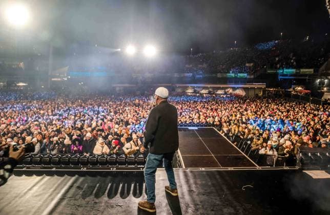 06.12.2025, Schladming, AUT, Unterwegs in Steiermark, Ski Opening 2025, Überraschungsauftritt, DJ-Ötzi, Backstreet Boys, im Bild DJ Ötzi, Gerry Friedle,