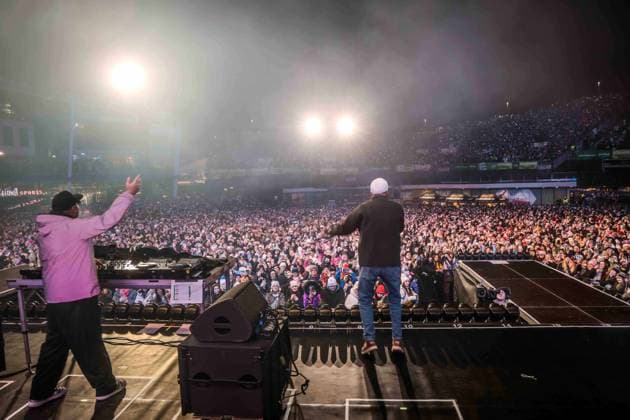 06.12.2025, Schladming, AUT, Unterwegs in Steiermark, Ski Opening 2025, Überraschungsauftritt, DJ-Ötzi, Backstreet Boys, im Bild DJ Ötzi, Gerry Friedle,