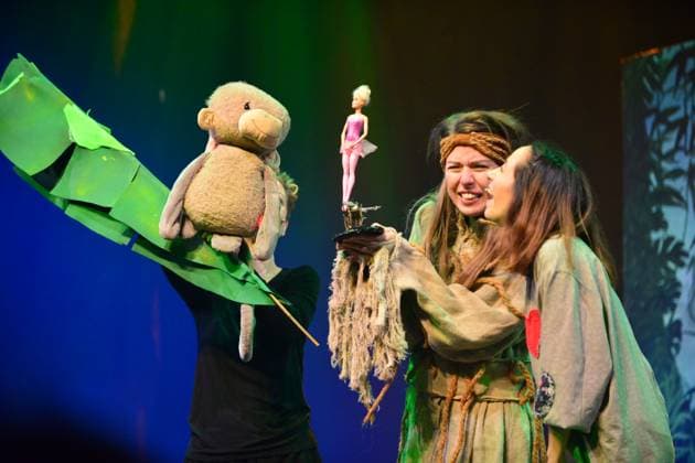 RECORD DATE NOT STATED Anouk, Premiere, GOP, Theater, Essen, Kindermusical, Autoren, Hendrikje Balsmeyer, Peter Maffay, Schauspieler, Anouk Leonie Ocker, Großmutter und Affi Barbara Köhler, Mutter Alina Hill, Vater Mathias Meffert, Yaris Vincent Heinen, Großvater Sebastian Ciminski-Knille bzw. Ambrogio Vinella Copyright: xHWxRIECKx
