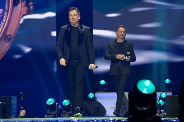 Schlagernacht des Jahres 2025 Fantasy (Martin Hein alias Martin Marcell und Fredi Malinowski alias Freddy Maerz) bei der Schlagernacht des Jahres 2025 am 06.12.2025 in der Festhalle Frankfurt. Frankfurt Festhalle Hessen