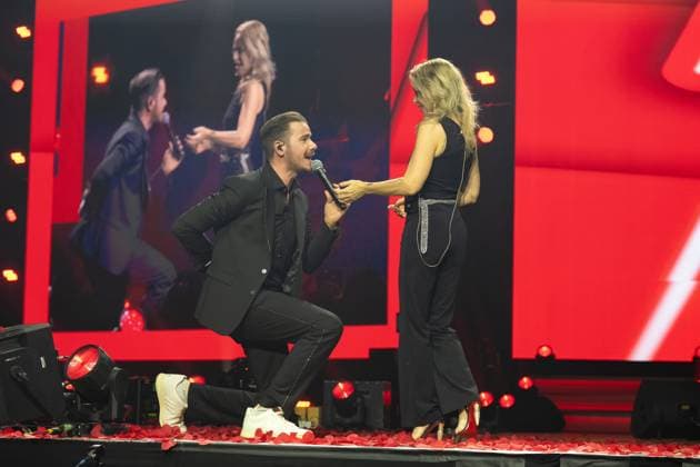Schlagernacht des Jahres 2025 Michelle und Eric Philippi bei der Schlagernacht des Jahres 2025 am 06.12.2025 in der Festhalle Frankfurt. Frankfurt Festhalle Hessen *** Schlager Night of the Year 2025 Michelle and Eric Philippi at the Schlager Night of the Year 2025 on 06 12 2025 in the Festhalle Frankfurt Frankfurt Festhalle Hessen