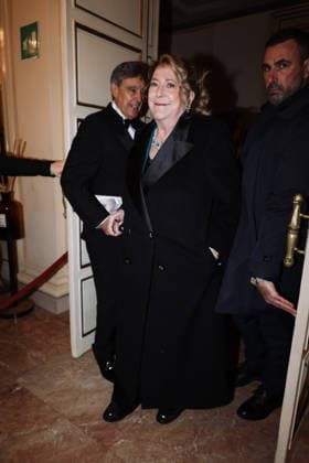 Milan, Guests arrive at the 2025 La Scala Premiere with Shostakovich s opera A Lady Macbeth of the Mtsensk District at Teatro alla Scala. Pictured: Diana Bracco (President and CEO of Bracco)  Copyright: xAlessandroxBremecx xipa-agency.netx xx IPA_Agency_IPA68888701