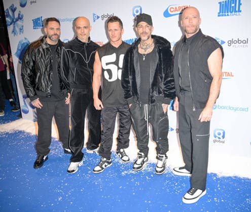 Capital s Jingle Bell Ball 2025 With Barclaycard Sunday - Arrivals Members of botband Five Scott Robinson, Sean Colon, Ritchie Neville, Abz Love and Jason Love Brown attend Capital s Jingle Bell Ball 2025 at The O2 Arena on December 07, 2025 in London, England, Credit:Jules Annan Avalon  Copyright: xJulesxAnnanx xAvalonx 1057459045