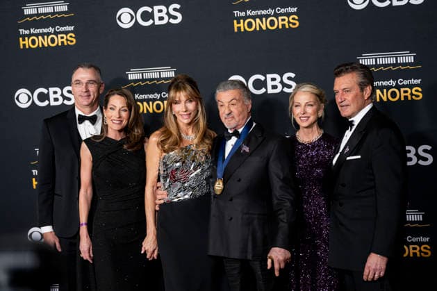 Kennedy Center Honoree Actor and Producer Sylvester Stallone arrives on the red carpet for the 48th annual Kennedy Center Honors at the Kennedy Center in Washington DC on Sunday, December 7, 2025. President Donald Trump will host this year s event, which honors songwriter George Strait, actors Michael Crawford and Sylvester Stallone, singer Gloria Gaynor, and the rock band Kiss.  WAP20251207556 BONNIExCASH