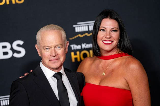 Actor Neal McDonough and his wife, Ruve McDonough, arrive on the red carpet for the 48th annual Kennedy Center Honors at the Kennedy Center in Washington DC on Sunday, December 7, 2025. President Donald Trump will host this year s event, which honors songwriter George Strait, actors Michael Crawford and Sylvester Stallone, singer Gloria Gaynor, and the rock band Kiss.  WAP20251207580 BONNIExCASH