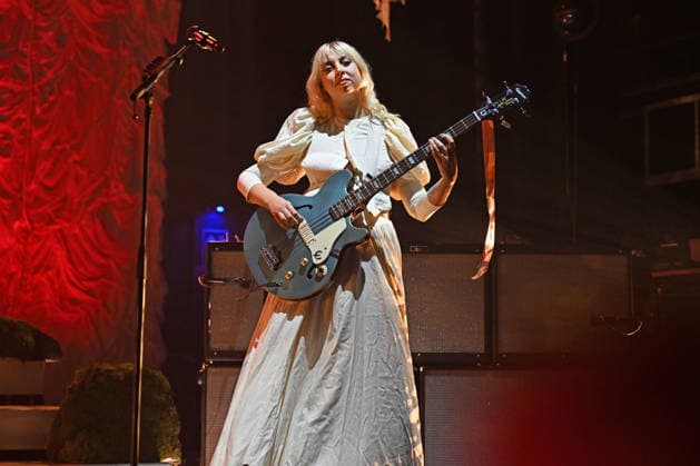 The Last Dinner Party performing at Brixton Academy LONDON, ENGLAND - DECEMBER 07: Georgia Davies of ˜The Last Dinner Party™ performing at Brixton Academy on December 07, 2025 in London, England. CAP MAR MAR Great Britain Copyright: xMartinxHarris CapitalxPicturesx