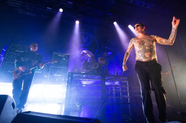 Viagra Boys live in Oslo, Norway Oslo, Norway. 07th, December 2025. The Swedish punk band Viagra Boys performs a live concert at Sentrum Scene in Oslo. Here vocalist Sebastian Murphy is seen live on stage. Norway, Oslo  Copyright: xGonzalesxPhoto Per-OttoxOppix