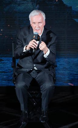 SANYA, CHINA - DECEMBER 08: Director James Cameron attends the China premiere of film Avatar: Fire and Ash on December 8, 2025 in Sanya, Hainan Province of China.  Copyright: xVCGx 111608504275