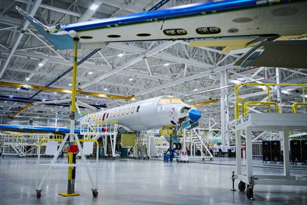 December 8, 2025, Mississauga, On, Canada: Jet planes are assembled at Bombardier s aircraft assembly centre in Mississauga, Ont., on Monday, Dec. 8, 2025. Mississauga Canada  - ZUMAc35_ 20251208_zaf_c35_094 Copyright: xSammyxKoganx