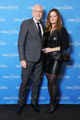 Exclusive - Make a Wish Gala - Paris Exclusive - Olivier Siroux and his wife Aurelia attends Make a Wish Gala in Paris, France on December 08, 2025. Photo by Jerome Domine ABACAPRESS.COM France  Copyright: xDominexJerome ABACAx