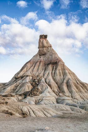 Creative Highlights World Iconic view of Castildetierra, the famous rock formation in the Bardenas Reales Natural Park, Navarra, Spain. Model Released SylviePm_ID32630_1111726_006 Copyright: xx RECORD DATE NOT STATED