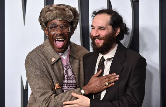 ˜Marty Supreme™ Los Angeles Premiere Tyler The Creator aka Tyler Okonma and Josh Safdie arriving to the Los Angeles premiere of Marty Supreme™ at the Samuel Goldwyn Theater on December 8, 2025 in Beverly Hills, Ca. Beverly Hills Samuel Goldwyn Theater California USA Copyright: xLisaxOConnor xAFF-USA.COMx