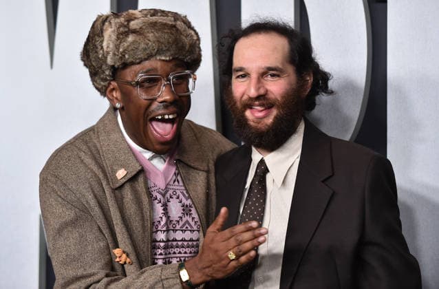 ˜Marty Supreme™ Los Angeles Premiere Tyler The Creator aka Tyler Okonma and Josh Safdie arriving to the Los Angeles premiere of Marty Supreme™ at the Samuel Goldwyn Theater on December 8, 2025 in Beverly Hills, Ca. Beverly Hills Samuel Goldwyn Theater California USA Copyright: xLisaxOConnor xAFF-USA.COMx