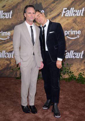 Fallout Premiere - Los Angeles, USA LOS ANGELES, USA. December 08, 2025: Walton Goggins & Justin Theroux at the season 2 premiere of Fallout at the Academy Museum. Los Angeles CA USA  Copyright: xPaulxSmith Featureflashx