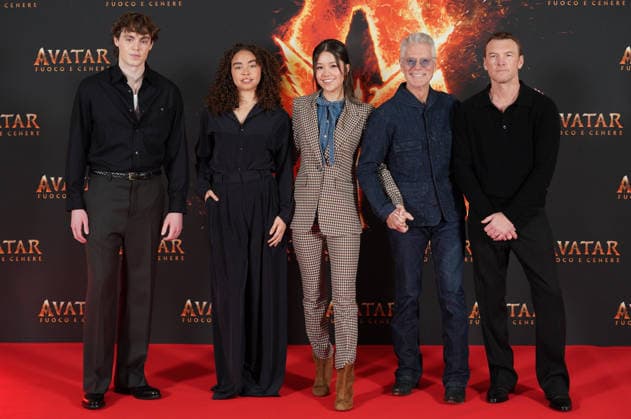 Press conference of the movie -Avatar: Fire and Ash- Principe di Savoia Hotel - Milan, Italy Jack Champion;Bailey Blass;Trinity Jo-Li Bliss;Stephen Lang;Sam Worthington Press conference of the movie -Avatar: Fire and Ash- Principe di Savoia Hotel - Milan, Italy 9th December 2025  Copyright: xMARCOxERBAx