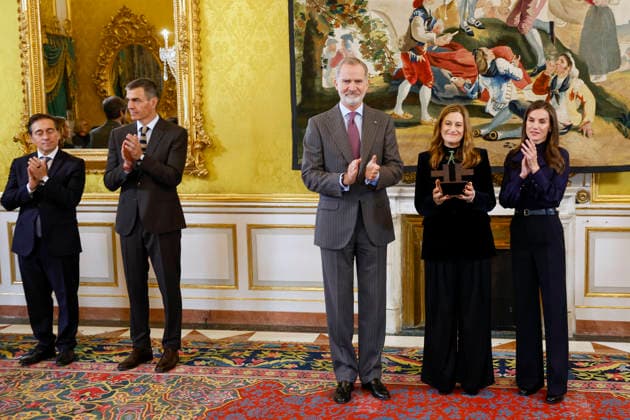 09-12-2025 Madrid Queen Letizia and King Felipe during the annual meeting of the Board of Trustees of the Cervantes Institute at the Royal Palace of Aranjuez in Madrid. Â  Copyright: xPPEx
