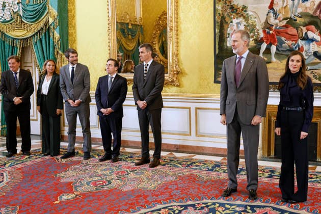 09-12-2025 Madrid Queen Letizia and King Felipe during the annual meeting of the Board of Trustees of the Cervantes Institute at the Royal Palace of Aranjuez in Madrid. Â  Copyright: xPPEx