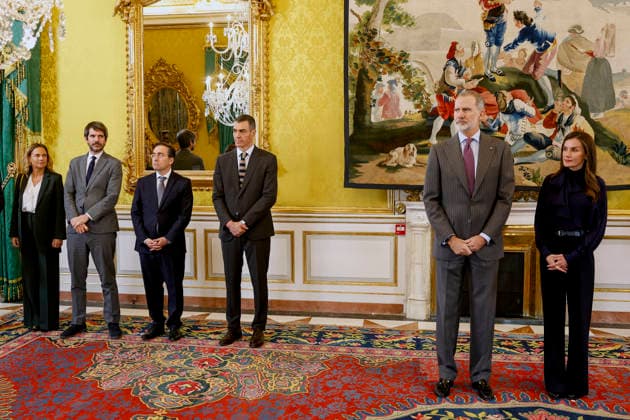 09-12-2025 Madrid Queen Letizia and King Felipe during the annual meeting of the Board of Trustees of the Cervantes Institute at the Royal Palace of Aranjuez in Madrid. Â  Copyright: xPPEx
