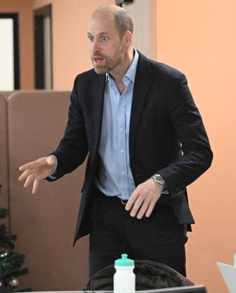 . 09 12 2025. London, United Kingdom. Prince William during a visit to the Centrepoint homeless charityÕs will new offices in London to mark his 20th anniversary as Patron.  xPoolx xi-Imagesx IIM-26446-0014