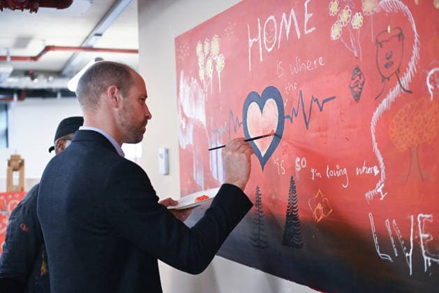. 09 12 2025. London, United Kingdom. Prince William during a visit to the Centrepoint homeless charityÕs will new offices in London to mark his 20th anniversary as Patron.  xPoolx xi-Imagesx IIM-26446-0021