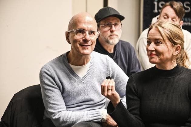 Stromberg Kino Tour im Revier - von Mülheim bis Dortmund mit u.a. C.M. Herbst und Bjärne Mädel ** NUR FÜR REDAKTIONELLE ZWECKE ** EDITORIAL USE ONLY **<p>Christoph Maria Herbst, Bjärne Mädel und Diana Staehly, (v.l.) sind am Dienstag, 09. Dezember 2025 bei der Stromberg Kino Tour im UCI (hier Backstage) in Bochum dabei. Deutschland NRW Bochum Copyright: VladimirxWegener