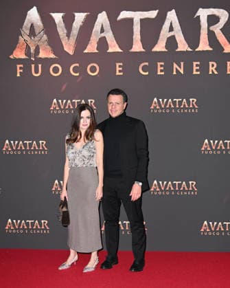 Melzo, Avatar Fire and Ashes Italian Premiere at the Arcadia Cinema. In the photo: Fabrizio Politi, Chiara Iezzi  Copyright: xManuelexMangiarottix xipa-agency.netx xManuelexMangiarottix IPA_Agency_IPA68968488