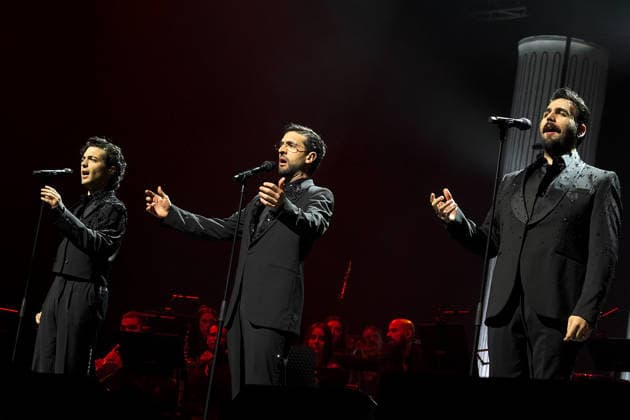 Il Volo, with Piero Barone, Ignazio Boschetto y Gianluca Ginoble, returns to Spain in 2025 with his highly anticipated tour Live In Concert , at Movistar Arena de Madrid, on December 09, 2025 in Madrid, Spain. ALTERPHOTOS S.Villarroel) (202512094373)