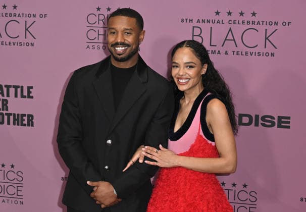 The Critics Choice Association™s 8th Annual Celebration of Black Cinema & Television Michael B. Jordan and Tessa Thompson arriving at The Critics Choice Association™s 8th Annual Celebration of Black Cinema & Television held at the Fairmont Century Plaza on December 9, 2025 in Century City, Ca. Century City Fairmont Century Plaza California USA Copyright: xLeexWatt AFF-USA.COMx