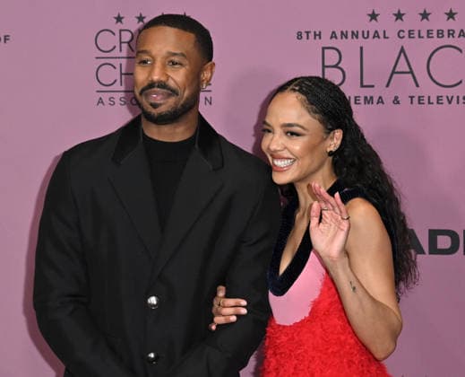 The Critics Choice Association™s 8th Annual Celebration of Black Cinema & Television Michael B. Jordan and Tessa Thompson arriving at The Critics Choice Association™s 8th Annual Celebration of Black Cinema & Television held at the Fairmont Century Plaza on December 9, 2025 in Century City, Ca. Century City Fairmont Century Plaza California USA Copyright: xLeexWatt AFF-USA.COMx