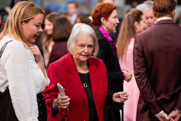 Nobels fredspris 2025 Oslo 20251210. Gro Harlem Brundtland for utdelingen av Nobels fredspris. Datteren til Nobels fredsprismottaker, Ana Corina Sosa, tar i mot prisen pa vegne av sin mor. Den venezuelanske opposisjonslederen Maria Corina Machado far prisen for sitt utrettelige arbeid for a sikre demokratiske rettigheter for folket i Venezuela, og for sin kamp for en rettferdig og fredelig overgang fra diktatur til folkestyre. Pa grunn av omstendighetene i hjemlandet Venezuela kunne ikke Nobels fredsprismottaker delta pa utdelingen i Norge. Foto: Ole Berg-Rusten NTB POOL Oslo Norge hoRzolgTWUI EDITORIAL USE ONLY Ref:_BNChoRzolgTWUI.jpg Copyright: xOlexBerg-Rustenx xNTBx