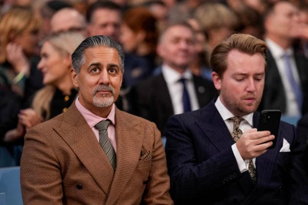 Nobels fredspris 2025 Oslo 20251210. Abid Raja ankommer Oslo Radhus for utdelingen av Nobels fredspris. Datteren til Nobels fredsprismottaker, Ana Corina Sosa, tar i mot prisen pa vegne av sin mor. Den venezuelanske opposisjonslederen Maria Corina Machado far prisen for sitt utrettelige arbeid for a sikre demokratiske rettigheter for folket i Venezuela, og for sin kamp for en rettferdig og fredelig overgang fra diktatur til folkestyre. Pa grunn av omstendighetene i hjemlandet Venezuela kunne ikke Nobels fredsprismottaker delta pa utdelingen i Norge. Foto: Ole Berg-Rusten NTB POOL Oslo Norge 6Kkl5A0srTs EDITORIAL USE ONLY Ref:_BNC6Kkl5A0srTs.jpg Copyright: xOlexBerg-Rustenx xNTBx