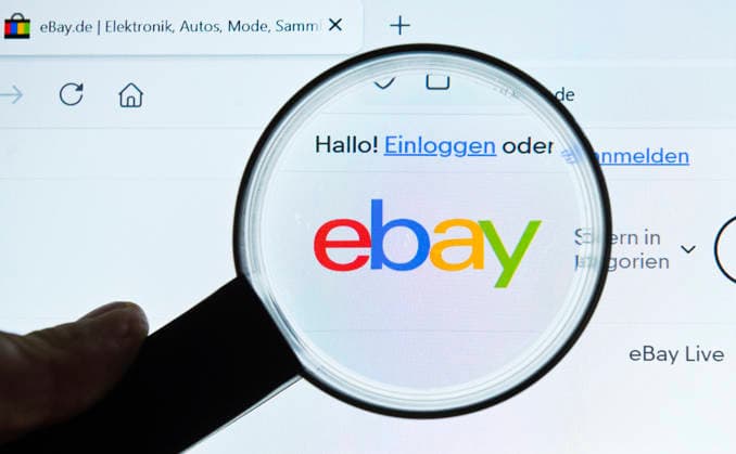 ebay.de, website, Internet, Lupe, Monitor *** ebay de, website, internet, magnifying glass, monitor