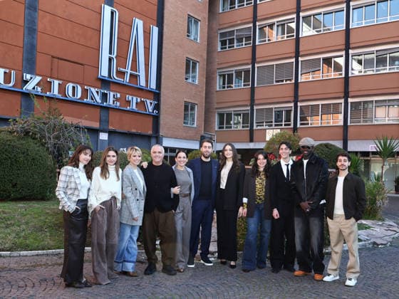 Rome, Rai headquarters formerly at Teulada, photocall for the series Tutta scena. Pictured: Sabrina Martina, Anna Favella, Euridice Axen, Giorgio Panariello, Arianna Mattioli, Nicola Conversa, Alice Maselli, Margherita Morchio, Emanuele Porzio, Seydou Sarr, and Giovanni Scotti. Copyright: xMarcoxProvvisionatox xipa-agency.netx xMarcoxProvvisionatox IPA_Agency_IPA68987521