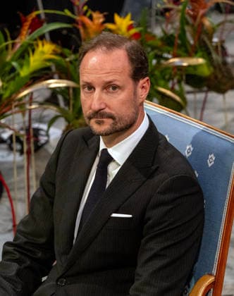 10-12-2025 Norway Prince Haakon at the awarding of the Nobel Peace Prize to Maria Corina Machado from Venezuela in the city hall in Olso. Due to the circumstances in her home country of Venezuela, Maria Corina Machado was unable to attend the award ceremony in Norway. Â  Copyright: xPPEx