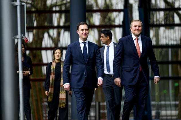 Den Haag, The Netherlands, 2025-12-10 08:54:07 THE HAGUE, 10-12-2025, Ministry of Finance. King Willem-Alexander, accompanied by the Minister of Finance, Eelco Heinen, is on a working visit to the Ministry of Finance s General Treasury Agency in The Hague. PHOTO: NLBeeld Patrick van Emst Credit: NL Beeld Patrick van Emst  Copyright: xx x