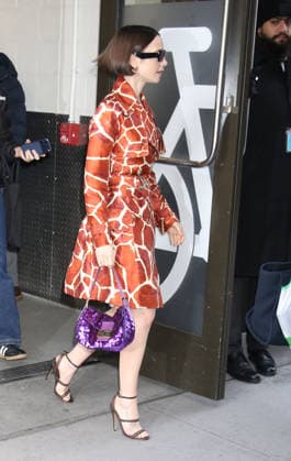 December 10, 2025 Lily Collins on Good Morning America to talk about new season of Emily in Paris in New York. December 10, 2025 Copyright: xRWx xMediaPunchx
