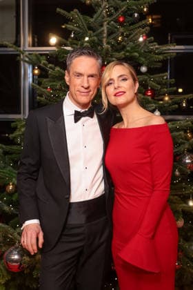 Spenden Gala - 31. Jose Carreras Gala - Sven Lohrig und Stephanie Müller-Spirra bei der 31. Jose Carreras Gala in der Mediacity Leipzig am 10.12.2025. Copyright: xEventpressxKochanx