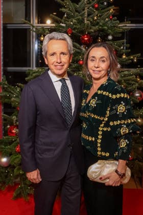 Spenden Gala - 31. Jose Carreras Gala - Alberto Carreras und Ingrid Savaldo bei der 31. Jose Carreras Gala in der Mediacity Leipzig am 10.12.2025. Copyright: xEventpressxKochanx