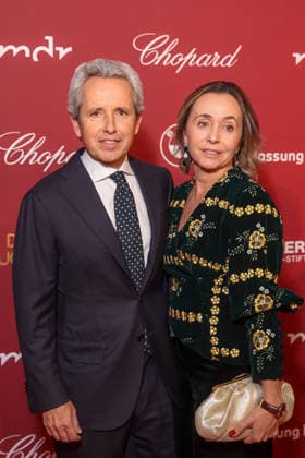 Spenden Gala - 31. Jose Carreras Gala - Alberto Carreras und Ingrid Savaldo bei der 31. Jose Carreras Gala in der Mediacity Leipzig am 10.12.2025. Copyright: xEventpressxKochanx