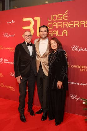 Spenden Gala - 31. Jose Carreras Gala - Ed Tetelman, Jonathan Tetelman und Jan Tetelman bei der 31. Jose Carreras Gala in der Mediacity Leipzig am 10.12.2025. Copyright: xEventpressxKochanx