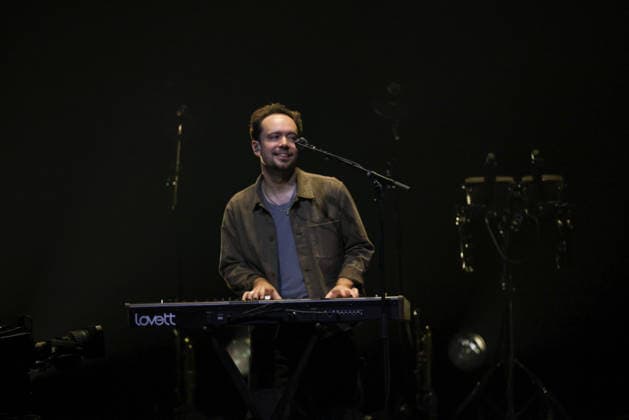 Mumford and Sons at The O2 Arena on their Rushmere Tour 10th December 2025 Ben Lovett of Mumford and Sons at The O2 Arena, London United Kingdom on their Rushmere Tour 10th December 2025, Credit:Ray Hill Avalon  Copyright: xRayxHillx xAvalonx 1058272994