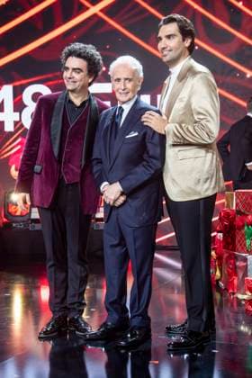 ABBleipzig: Rolando Villazon, Jose Carreras und Jonathan Tetelman auf der Buehne Teilnehmer Gast bei der 31.Jose Carreras Gala in der Media City Leipzig, am 10.12.25 Sachsen Deutschland