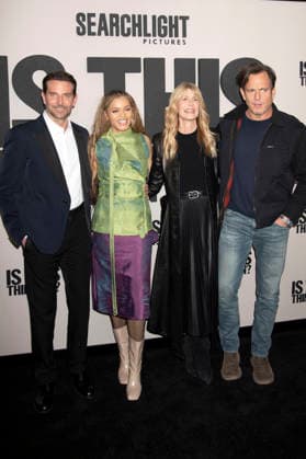 Bradley Cooper, Andra Day, Laura Dern und Will Arnett beim Special Screening des Kinofilms Is This Thing On? im DGA Theater. New York, 10.12.2025