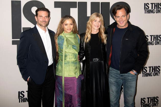 Bradley Cooper, Andra Day, Laura Dern und Will Arnett beim Special Screening des Kinofilms Is This Thing On? im DGA Theater. New York, 10.12.2025