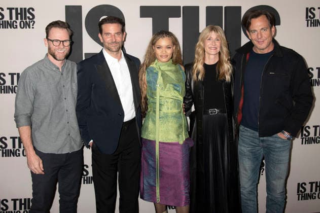 Weston Middleton, Bradley Cooper, Andra Day, Laura Dern und Will Arnett beim Special Screening des Kinofilms Is This Thing On? im DGA Theater. New York, 10.12.2025